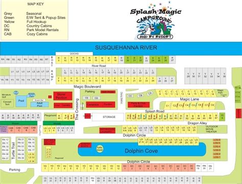 Splash magic campground map